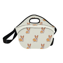 Load image into Gallery viewer, Happy Corgi Delight Neoprene Lunch Bag-Accessories-Accessories,Bags,Corgi,Dog Dad Gifts,Dog Mom Gifts,Lunch Bags-4