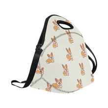 Load image into Gallery viewer, Happy Corgi Delight Neoprene Lunch Bag-Accessories-Accessories,Bags,Corgi,Dog Dad Gifts,Dog Mom Gifts,Lunch Bags-5