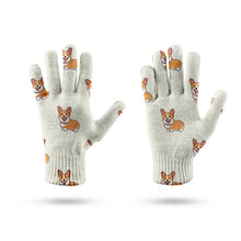 Load image into Gallery viewer, Happy Corgi Delight Touch Screen Gloves-Accessories-Accessories,Dog Dad Gifts,Dog Mom Gifts,Gloves-9