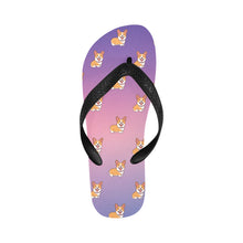 Load image into Gallery viewer, Happy Corgi Delight Unisex Slippers - 7 Gradients-CornflowerBlue8-S-5
