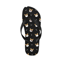 Load image into Gallery viewer, Happy Corgi Fun Unisex Slippers - 7 Gradients-Footwear-Accessories,Corgi,Dog Dad Gifts,Dog Mom Gifts,Slippers-11