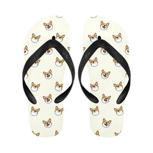 Load image into Gallery viewer, Happy Corgi Fun Unisex Slippers - 7 Gradients-Footwear-Accessories,Corgi,Dog Dad Gifts,Dog Mom Gifts,Slippers-8