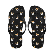 Load image into Gallery viewer, Happy Corgi Fun Unisex Slippers - 7 Gradients-Footwear-Accessories,Corgi,Dog Dad Gifts,Dog Mom Gifts,Slippers-9