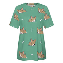 Load image into Gallery viewer, Happy Fawn French Bulldog Love All Over Print Women&#39;s Cotton T-Shirt - 4 Colors-Apparel-Apparel, French Bulldog, Shirt, T Shirt-10