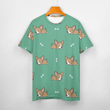 Load image into Gallery viewer, Happy Fawn French Bulldog Love All Over Print Women&#39;s Cotton T-Shirt - 4 Colors-Apparel-Apparel, French Bulldog, Shirt, T Shirt-11