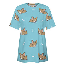 Load image into Gallery viewer, Happy Fawn French Bulldog Love All Over Print Women&#39;s Cotton T-Shirt - 4 Colors-Apparel-Apparel, French Bulldog, Shirt, T Shirt-13