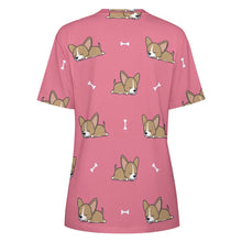 Load image into Gallery viewer, Happy Fawn French Bulldog Love All Over Print Women&#39;s Cotton T-Shirt - 4 Colors-Apparel-Apparel, French Bulldog, Shirt, T Shirt-2