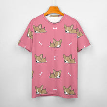 Load image into Gallery viewer, Happy Fawn French Bulldog Love All Over Print Women&#39;s Cotton T-Shirt - 4 Colors-Apparel-Apparel, French Bulldog, Shirt, T Shirt-5