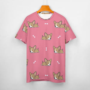 Happy Fawn French Bulldog Love All Over Print Women's Cotton T-Shirt - 4 Colors-Apparel-Apparel, French Bulldog, Shirt, T Shirt-5