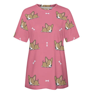 Happy Fawn French Bulldog Love All Over Print Women's Cotton T-Shirt - 4 Colors-Apparel-Apparel, French Bulldog, Shirt, T Shirt-6