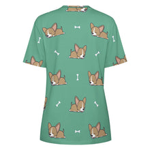 Load image into Gallery viewer, Happy Fawn French Bulldog Love All Over Print Women&#39;s Cotton T-Shirt - 4 Colors-Apparel-Apparel, French Bulldog, Shirt, T Shirt-9