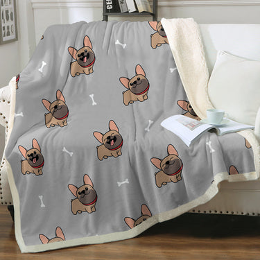 French on sale Bulldog throw blanket