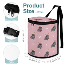 Load image into Gallery viewer, Happy Happy Black French Bulldogs Multipurpose Car Storage Bag-Car Accessories-Bags, Car Accessories, French Bulldog-16