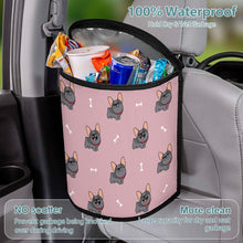 Load image into Gallery viewer, Happy Happy Black French Bulldogs Multipurpose Car Storage Bag-Car Accessories-Bags, Car Accessories, French Bulldog-17