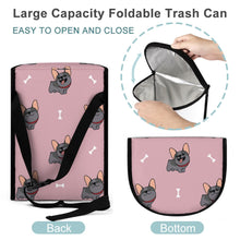 Load image into Gallery viewer, Happy Happy Black French Bulldogs Multipurpose Car Storage Bag-Car Accessories-Bags, Car Accessories, French Bulldog-18