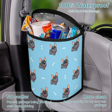 Load image into Gallery viewer, Happy Happy Black French Bulldogs Multipurpose Car Storage Bag-Car Accessories-Bags, Car Accessories, French Bulldog-5