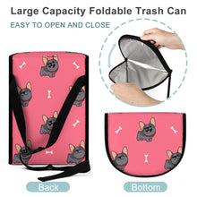 Load image into Gallery viewer, Happy Happy Black French Bulldogs Multipurpose Car Storage Bag-Car Accessories-Bags, Car Accessories, French Bulldog-6