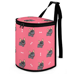 Happy Happy Black French Bulldogs Multipurpose Car Storage Bag-Car Accessories-Bags, Car Accessories, French Bulldog-ONE SIZE-LightCoral-7