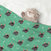 Load image into Gallery viewer, Happy Happy Black Frenchie Blanket for Dog-Pet Furniture-4