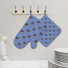 Load image into Gallery viewer, Happy Happy Black Frenchie Oven Gloves-Kitchen Decor-2