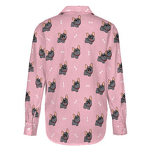 Load image into Gallery viewer, Happy Happy Black Frenchie Women's Shirt-10