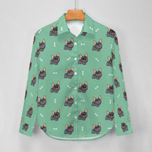 Load image into Gallery viewer, Happy Happy Black Frenchie Women's Shirt-11