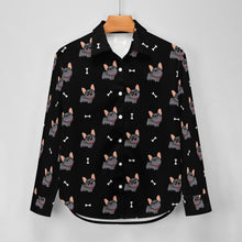 Load image into Gallery viewer, Happy Happy Black Frenchie Women's Shirt-23