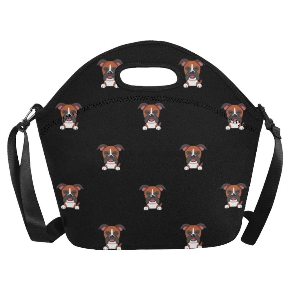 Happy Happy Boxer Love Neoprene Lunch Bag 13