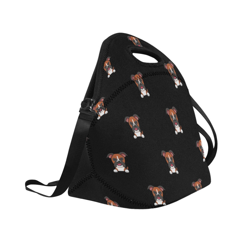 Happy Happy Boxer Love Neoprene Lunch Bag 14