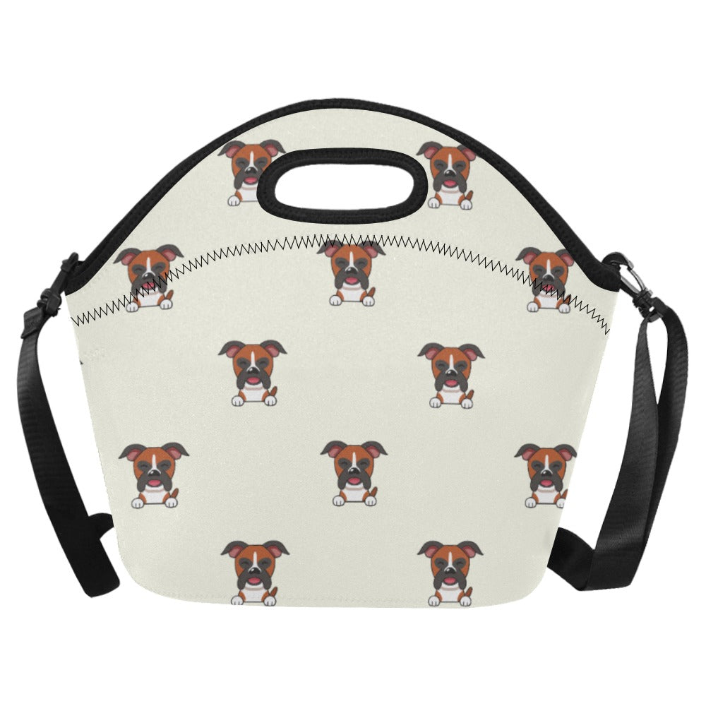 Happy Happy Boxer Love Neoprene Lunch Bag Ivory Onesize