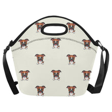 Load image into Gallery viewer, Happy Happy Boxer Love Neoprene Lunch Bag-Ivory-ONESIZE-1