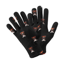 Load image into Gallery viewer, Happy Happy Boxer Love Touch Screen Gloves-Accessories-Accessories, Boxer, Dog Dad Gifts, Dog Mom Gifts, Gloves-Black-4