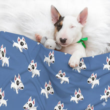 Load image into Gallery viewer, Happy Happy Bull Terrier Love Blanket for Dog-Dog Blanket-Blankets,Bull Terrier,Home Decor-1