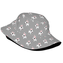 Load image into Gallery viewer, Happy Happy Bull Terrier Love Bucket Hat-Hats &amp; Caps-Accessories,Bull Terrier,Dog Dad Gifts,Dog Mom Gifts,Hats-34