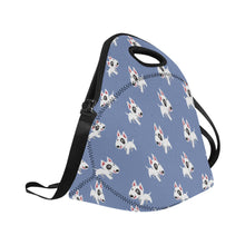 Load image into Gallery viewer, Happy Happy Bull Terrier Love Neoprene Lunch Bag-Accessories-Accessories,Bags,Bull Terrier,Dog Dad Gifts,Dog Mom Gifts,Lunch Bags-10
