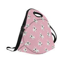 Load image into Gallery viewer, Happy Happy Bull Terrier Love Neoprene Lunch Bag-Accessories-Accessories,Bags,Bull Terrier,Dog Dad Gifts,Dog Mom Gifts,Lunch Bags-6