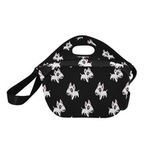 Load image into Gallery viewer, Happy Happy Bull Terrier Love Neoprene Lunch Bag-Accessories-Accessories,Bags,Bull Terrier,Dog Dad Gifts,Dog Mom Gifts,Lunch Bags-7