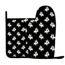 Load image into Gallery viewer, Happy Happy Bull Terrier Love Oven Mitts and Pot Holder Set-Kitchen Decor-Accessories,Bull Terrier,Dog Mom Gifts-9