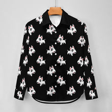 Load image into Gallery viewer, Happy Happy Bull Terrier Love Women's Shirt-Apparel-Apparel,Bull Terrier,Dog Mom Gifts,Shirt-18