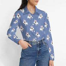 Load image into Gallery viewer, Happy Happy Bull Terrier Love Women's Shirt-Apparel-Apparel,Bull Terrier,Dog Mom Gifts,Shirt-2