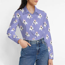 Load image into Gallery viewer, Happy Happy Bull Terrier Love Women's Shirt-Apparel-Apparel,Bull Terrier,Dog Mom Gifts,Shirt-4