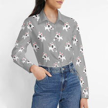 Load image into Gallery viewer, Happy Happy Bull Terrier Love Women's Shirt-Apparel-Apparel,Bull Terrier,Dog Mom Gifts,Shirt-5