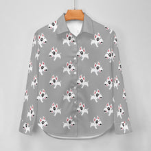 Load image into Gallery viewer, Happy Happy Bull Terrier Love Women's Shirt-Apparel-Apparel,Bull Terrier,Dog Mom Gifts,Shirt-6