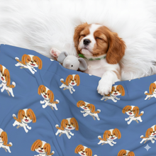 Load image into Gallery viewer, Happy Happy Cavalier King Charles Spaniel Blanket for Dog-Pet Furniture-Blankets,Cavalier King Charles Spaniel,Home Decor-1