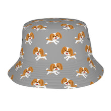 Load image into Gallery viewer, Happy Happy Cavalier King Charles Spaniel Bucket Hat-Hats &amp; Caps-Parisian Gray-One Size-1