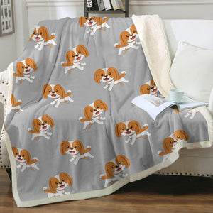 Happy Happy Shih Tzu Love Soft Warm Fleece Blanket - 4 Colors-Blanket-Blankets, Home Decor, Shih Tzu-16