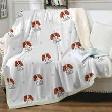 Load image into Gallery viewer, Happy Happy Cavalier King Charles Spaniels Soft Warm Fleece Blankets-Blanket-Blankets, Cavalier King Charles Spaniel, Home Decor-13