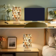 Load image into Gallery viewer, Happy Happy Chihuahuas Love Desktop Table Lamp-Desk Lamps-Chihuahua,Christmas,Dog Dad Gifts,Dog Mom Gifts,Home Decor,Lamp-6