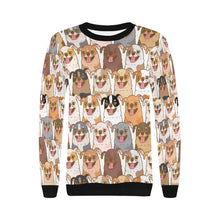 Load image into Gallery viewer, Happy Happy Chihuahuas Women&#39;s Sweatshirt-Apparel-Apparel, Chihuahua, Sweatshirt-6