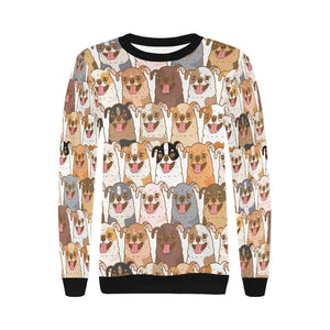 Happy Happy Chihuahuas Women's Sweatshirt-Apparel-Apparel, Chihuahua, Sweatshirt-6